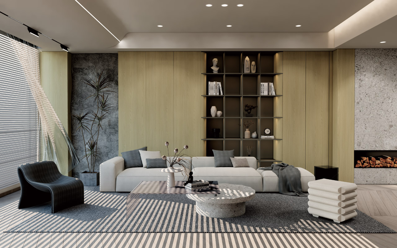 西纳橡木生态板-板材全屋定制案例