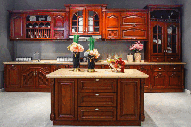 NG电子游戏苏明哲同款欧式实木橱柜