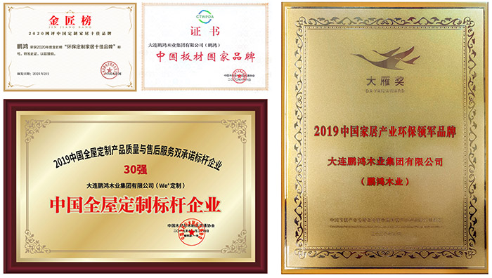 NG电子游戏全屋定制家具行业声誉证书